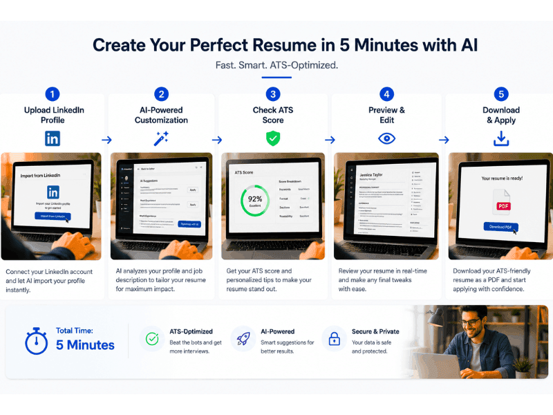 AI Resume Builder Step-by-Step Guide Create in 5 Minutes 2026.