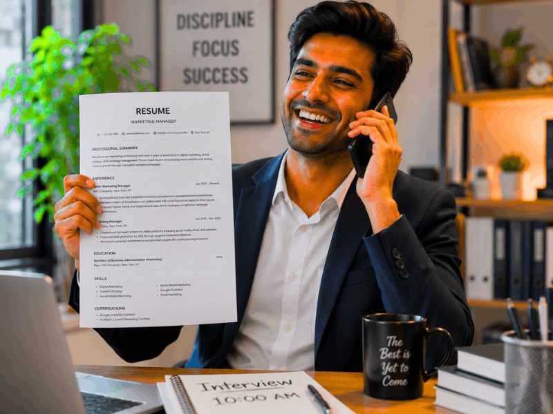 Successful AI Resume Builder Job Interview 2026.