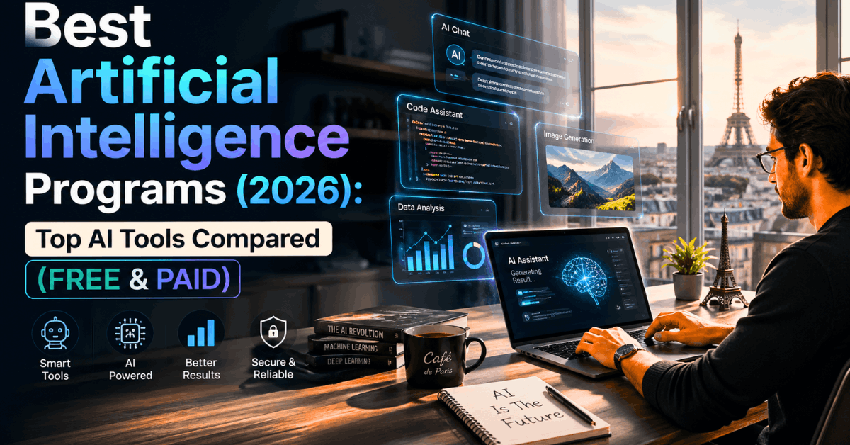 Best Artificial Intelligence Programs 2026 - Top AI Tools Compared (Free & Paid).