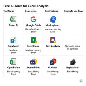 Top Free AI Tools for Excel Data Analysis (2025)