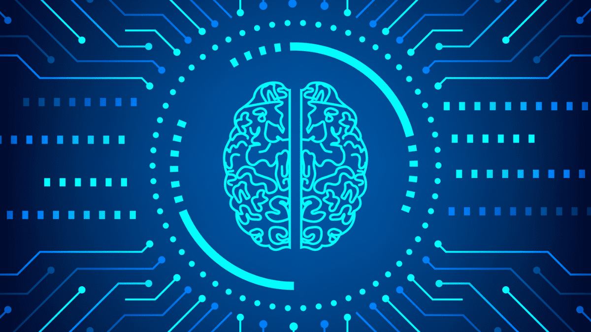 A conceptual image of a brain integrated into a digital circuit, symbolizing the benefits of the best AI for medical students for smart learning.