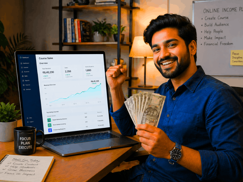 AI Course Creator ChatGPT monetization and online course income growth.