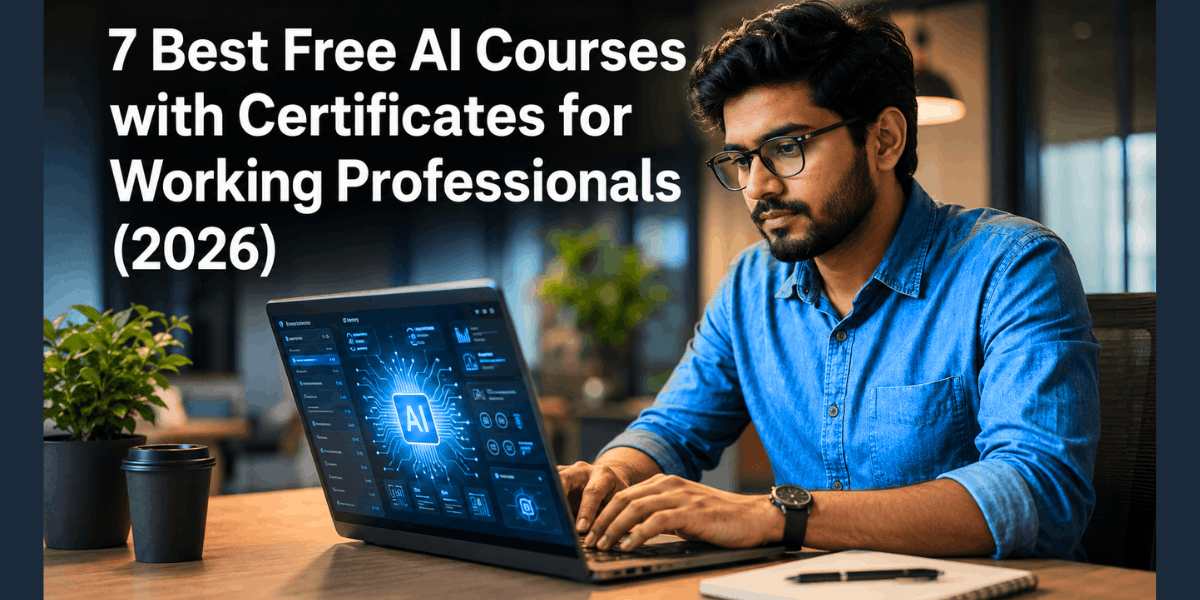 7 Best Free AI Courses with Certificates for Working Professionals in 2026 – Best AI Courses Guide.