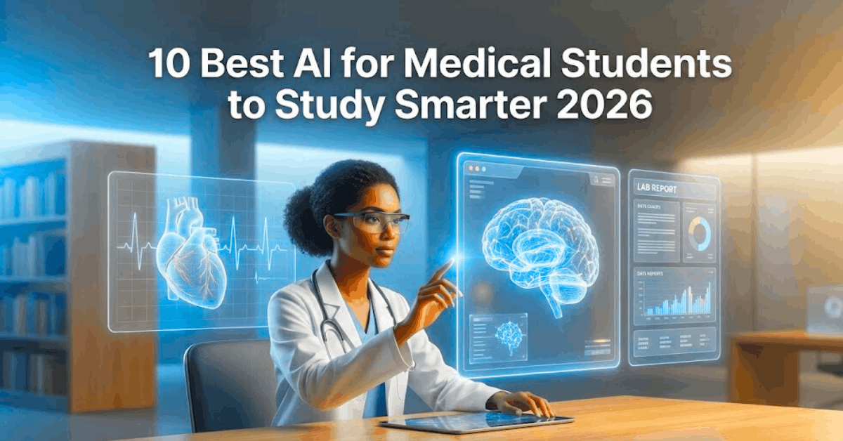 Best AI for medical students in 2026 helping MBBS and USMLE aspirants study smarter using advanced medical AI tools.