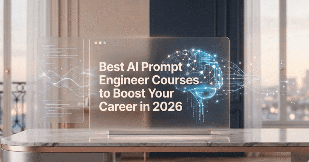 Best AI Prompt Engineer Courses to boost your career in 2026 with modern AI prompting and future tech skills