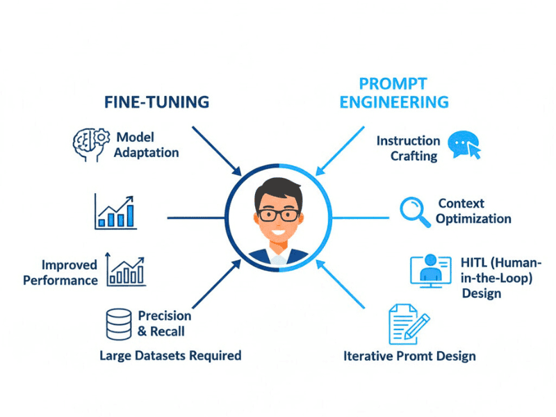 10 Best AI Courses for Product Managers (2026) 5 fine tuning vs prompt engineering map.jpg