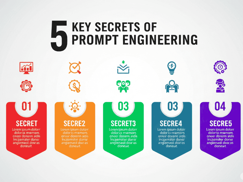 5 key secrets infographic open ai prompt engineering course
