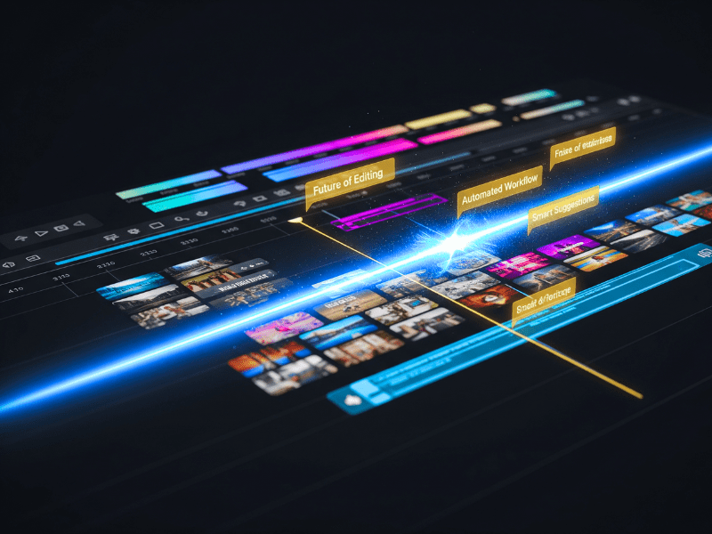 AI editing All AI Tool List video timeline with dynamic effects