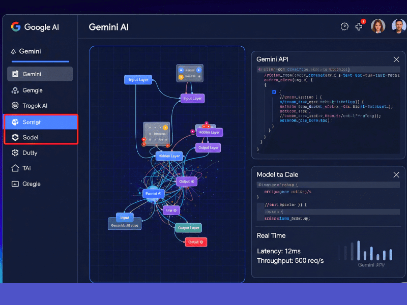 Google Gemini AI interface for prompt AI course training