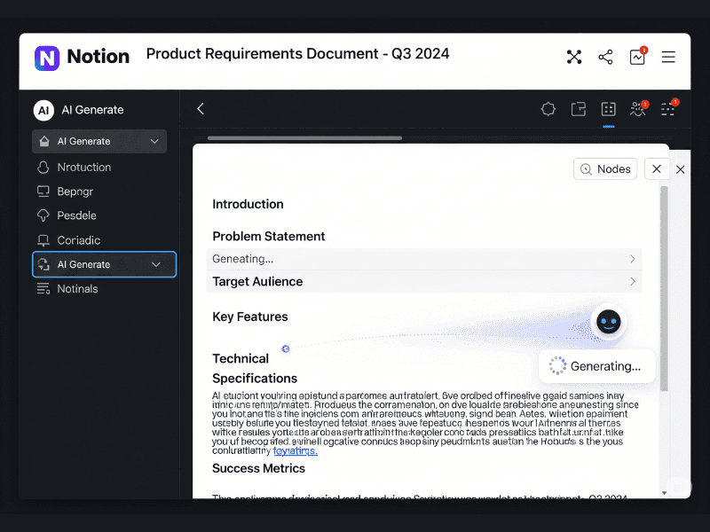 AI tools for product managers transforming workflow from idea to execution on tablet.