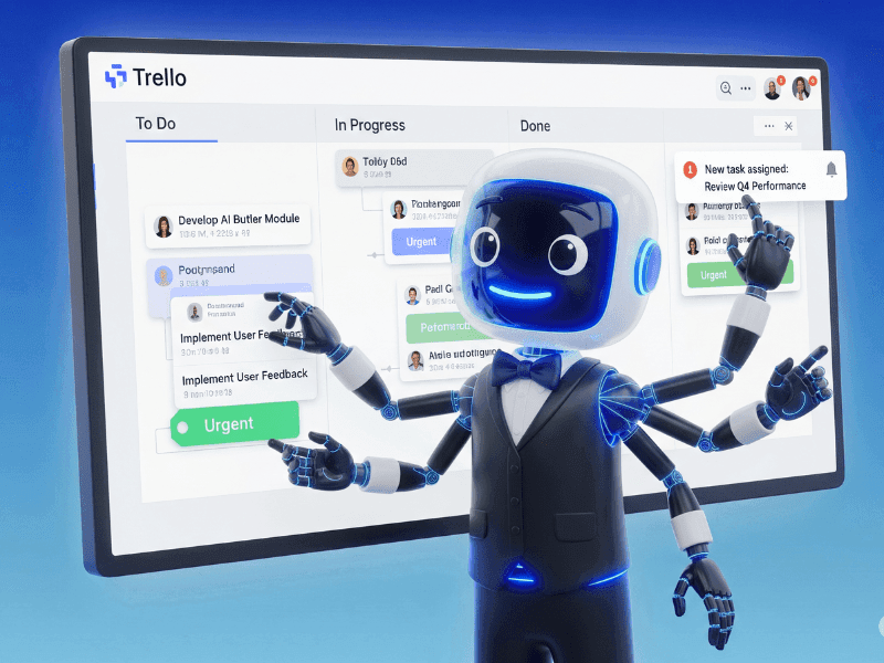 Best AI for project management showing team celebrating project success with help of AI tools like ClickUp and Monday.com.