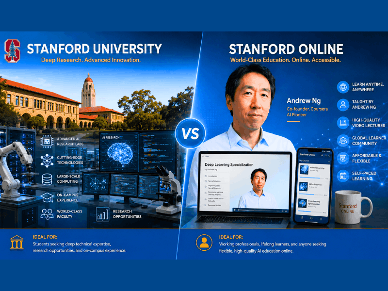 Stanford Generative AI Course vs Andrew Ng Courses comparison.