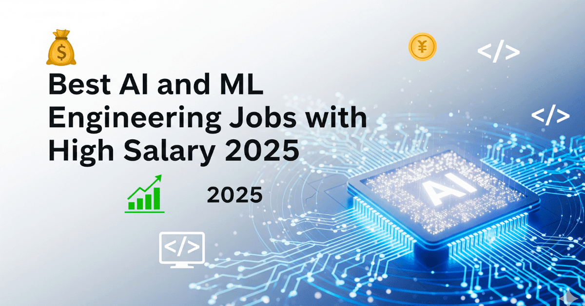 Best AI and ML engineering jobs with high salary in 2025 – modern French style featured image with elegant typography and AI icons.