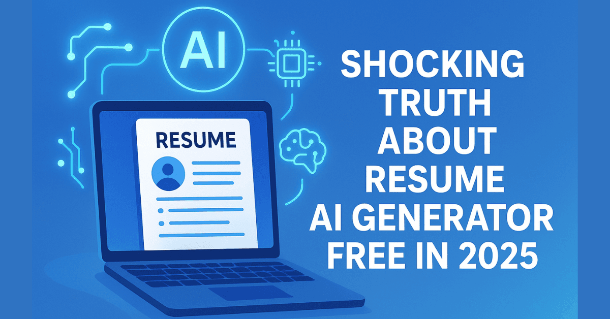 Shocking Truth About Resume AI Generator Free in 2025 1 Shocking Truth About Resume AI Generator Free in 2025 – modern featured image with AI resume concept and bold text.