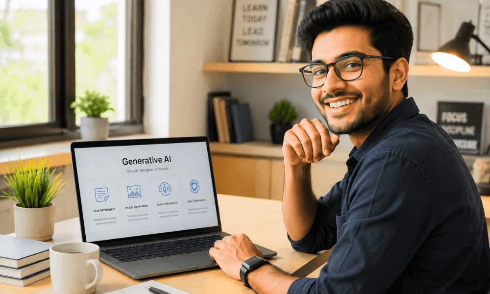 Beginner learning best AI courses online free with certificates generative AI.
