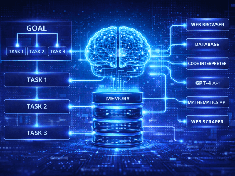 how Agentic AI certification courses work - AI agent memory management and goal decomposition with tool integration.