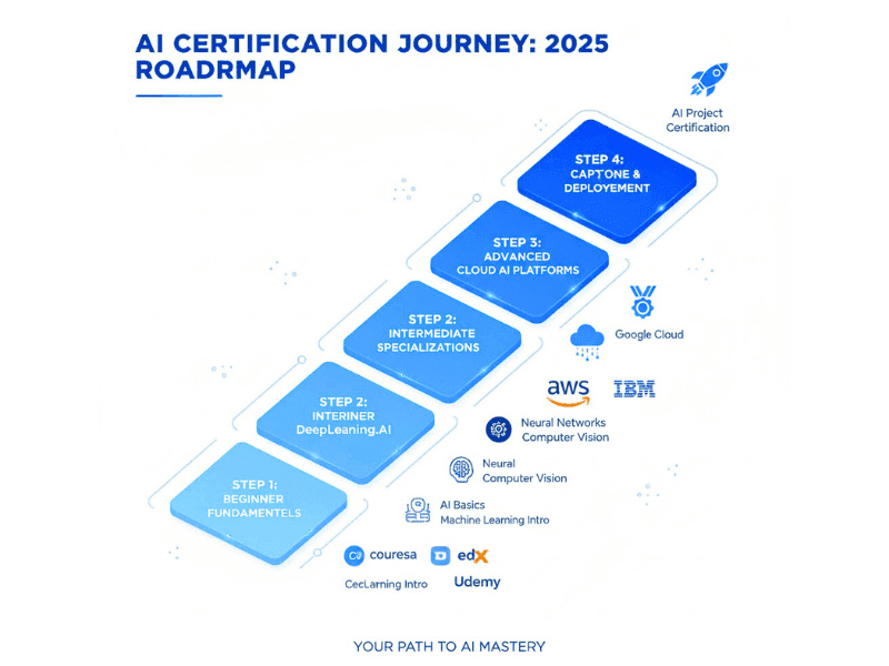 Where To Get AI Certification: Best Sites (2025) 5 ai roadmap journey 2025.jpg