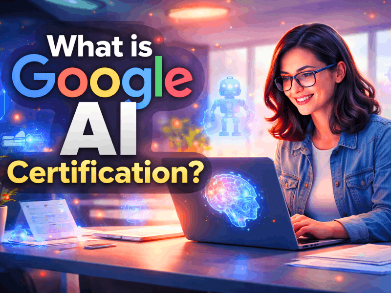 What is Google AI Certification 2026 guide for beginners using Google Gemini AI tools and learning AI skills for modern jobs.