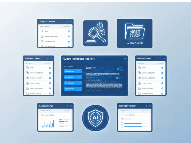 7 Best AI Tools for Legal Drafting Free: Draft Professional Agreements in Minutes 3 Collage of 7 best AI Tools for Legal Drafting Free interfaces and templates.