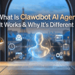 Featured image showing a modern French-style illustration of Clawdbot AI Agent, a proactive autonomous AI assistant designed for task automation, local-first privacy, and intelligent workflows in 2026..
