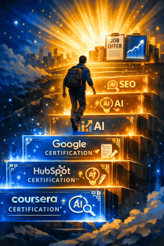 7 Best Free AI Courses for Digital Marketers with Certificates (Updated 2026) 6 Where can I find free AI courses for digital marketers with certificates - AI certification career growth journey