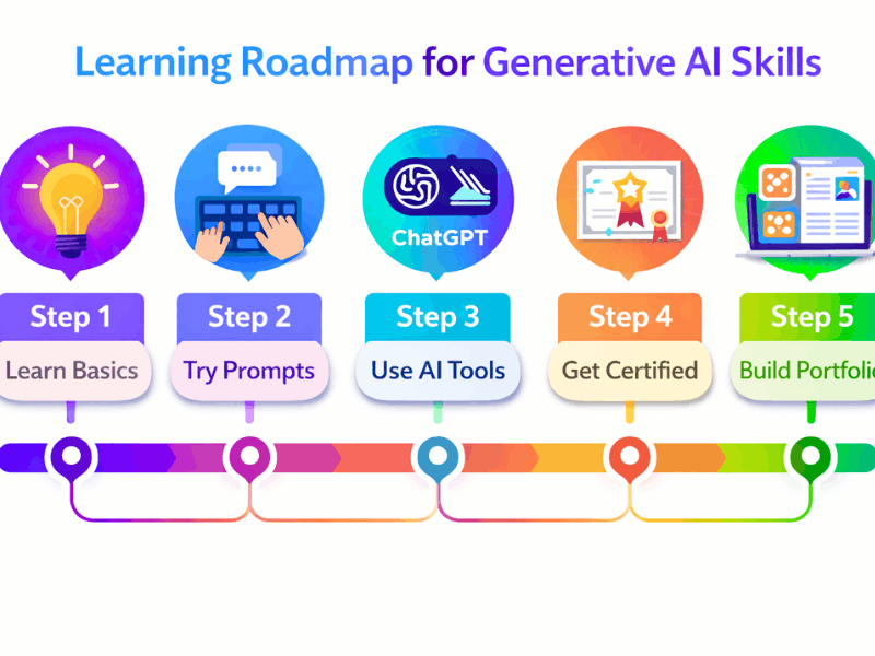 Generative AI certifications for creative professionals free – step-by-step learning roadmap 2026.