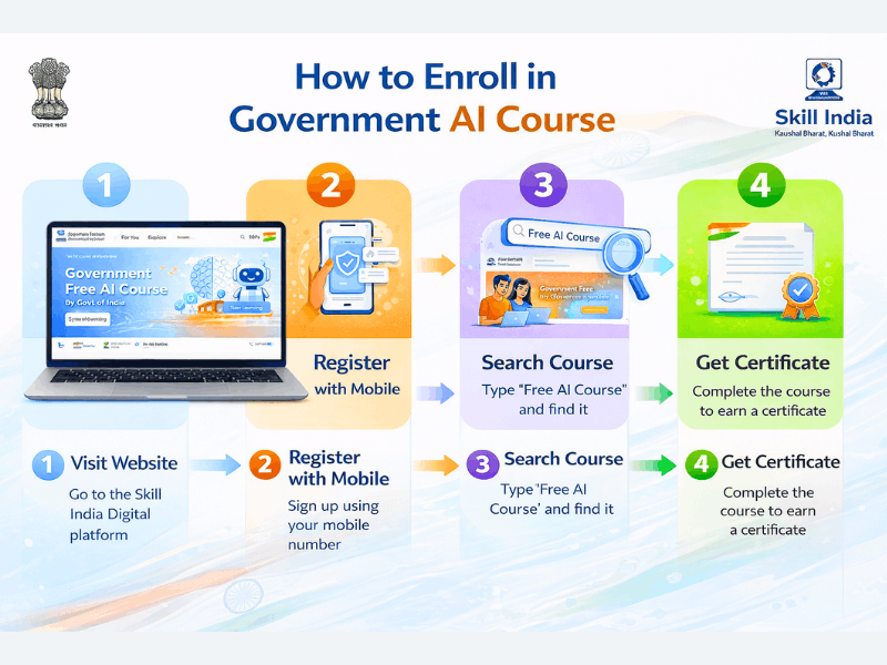 How to Apply for Free AI Course by Government Step by Step.