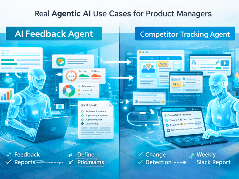 Agentic AI for Product Managers No-Code Guide – Real use cases: Feedback to PRD agent & Competitor tracking agent 2026.