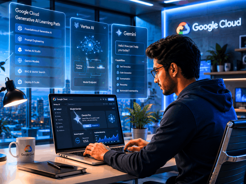 Best Generative AI Certification Courses Google Cloud Generative AI Engineer Learning Path 2026.