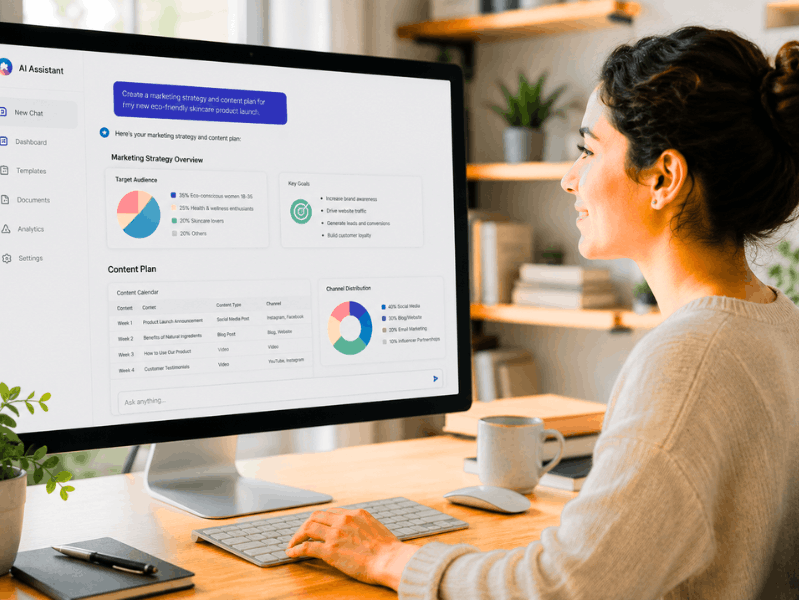 A user starting step 1 by analyzing AI dashboards using skills from the google prompt engineering course free with certificate.