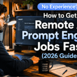 AI prompt engineer jobs remote no experience featured images.